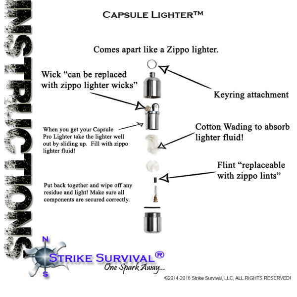 Capsule Lighter Instructions