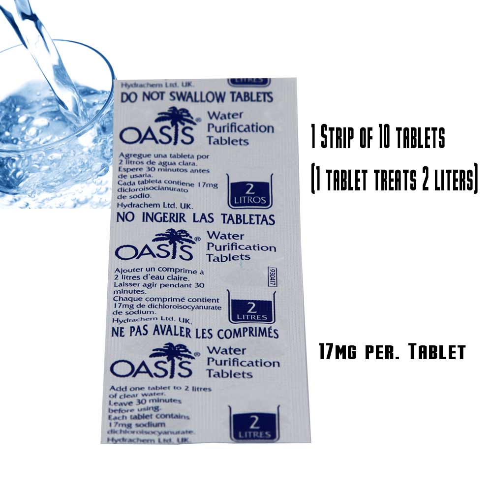 20 BCB CR210 OASIS WATER PURIFICATION TABLETS 2X10 